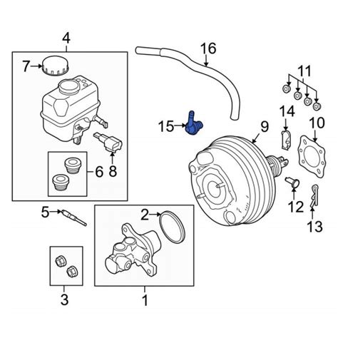 Ford OE 1W4Z9Y432AA Power Brake Booster Check Valve