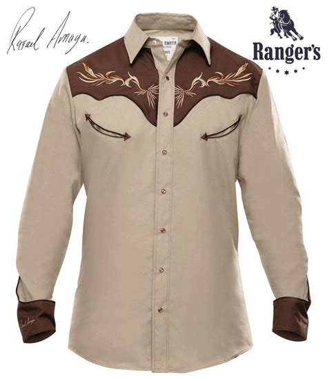 Camisa Vaquera Rangers Rafael Amaya Collection Modelo Ran Color