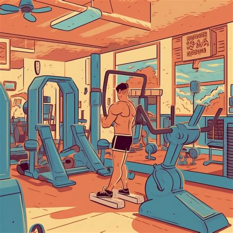 Persona Que Hace Ejercicio En El Gimnasio Ia Generativa Foto Premium