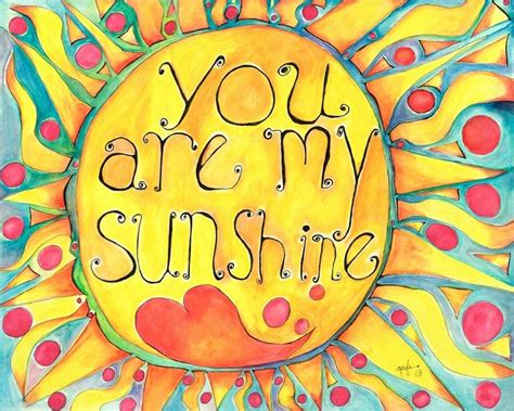 You Are My Sunshine You Are My Sunshine Art | Etsy | Etsy wall art ...