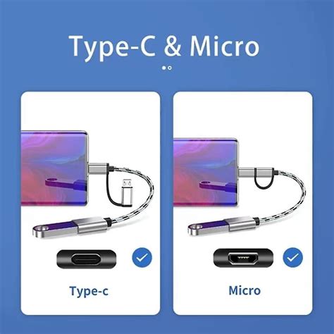 Pack 2 In 1 Usb C Micro To Usb Otg Adapter Usb C To Usb Converter Type C To Usb Otg Adapter