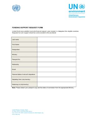 Fillable Online Funding Request Form Templatejotformrequest Letter