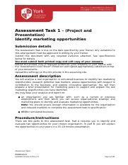 Bsbmkg Docx Assessment Task Project And Presentation Identify