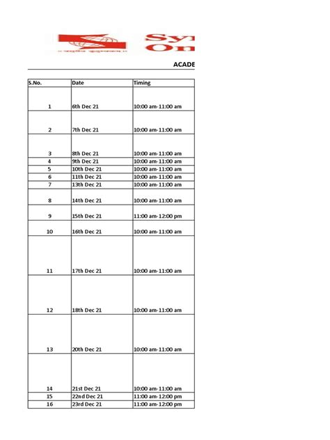 BCA Academic Calendar | PDF