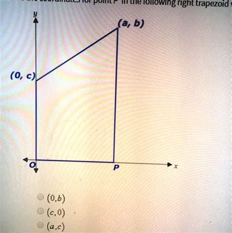 Solved Give The Coordinates For Point P In The Following Right