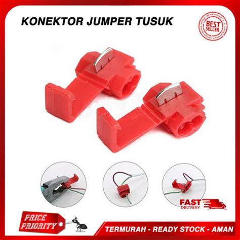 Jual Konektor Jumper Kabel Red Scotch Lock Quick Connector Klem Soket