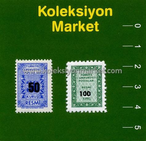 1963 Sürşarjlı Resmi Pullar Koleksiyon Market