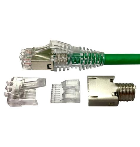 Conector Rj45 Utpstp Macho Cat6 Cable Rígidoflexible 51mm 6mm Lantec Tecnologías De Red