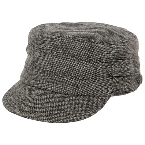 Women's Speckled Tweed Cap with Side Button – San Diego Hat Company