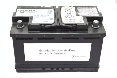 Original Mercedes Agm Autobatterie Starterbatterie Varta V Ah