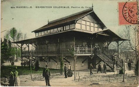 Marseille Expo 60 Pavillon du Congo Francais à Marseille