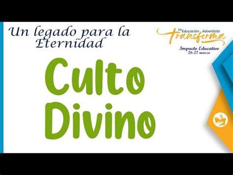 Culto Divino Impacto Educativo S Bado Marzo Youtube