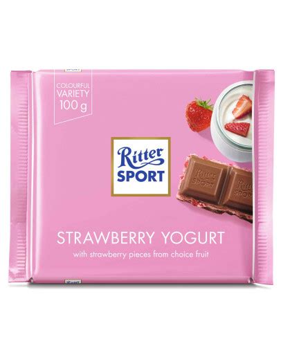 RITTER SPORT STRAWBERRY YOGHURT 100GMS Kingdom Of Bahrain