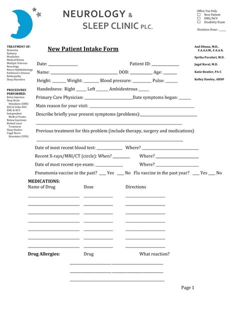 Fillable Online New Patient Forms Burlington Neurology Fax Email