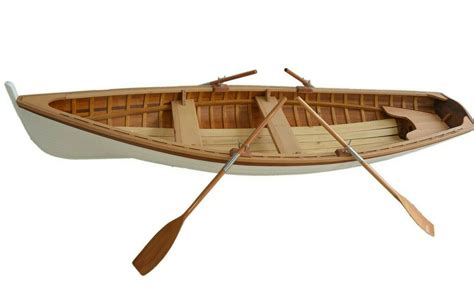 12ft Whitehall Row Boat With 4 Paddles Clinker Built 4 Person Wooden