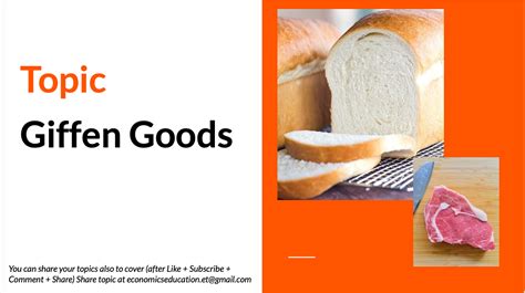 Giffen Goods – Economics concept – Commerce Achiever