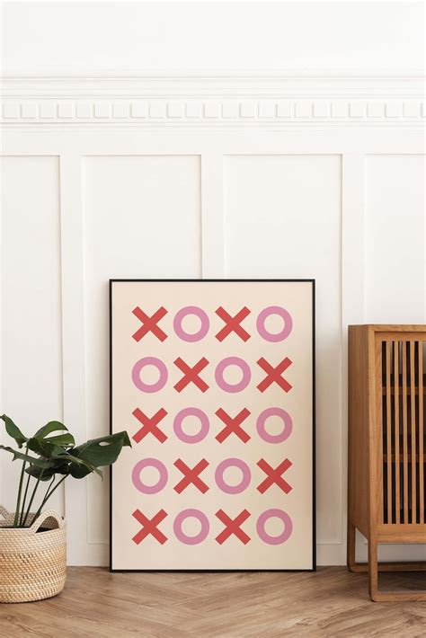 XOXO Print Digital Art Download Cute Valentine's Print - Etsy