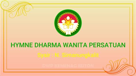 HYMNE DHARMA WANITA PERSATUAN YouTube