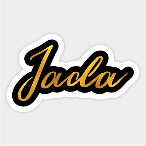 Jada Name Hand Lettering In Faux Gold Letters Jada Sticker TeePublic