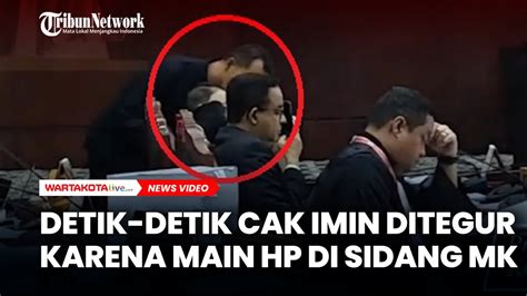 Detik Detik Cak Imin Ditegur Karena Main HP Saat Sidang Sengketa