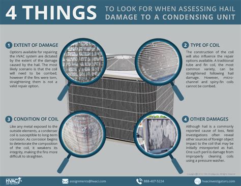 Things To Look For When Assessing Hail Damage To A Condensing Unit