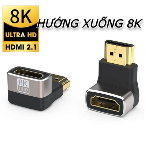 Đầu Nối Dài Chuyển Góc Cáp Hdmi đầu Chuyển Hdmi 4k 8k 60hz 120hz Vuông