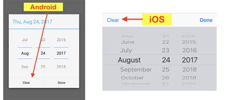 Android How To Add Clear Button In Customdatepicker Control Net