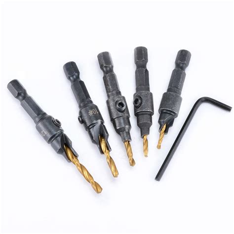 Katur Countersink Drill Bit Titanium Coated Hss Power Hand Drill Bit