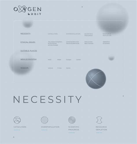 OXYGEN ORBIT MISSION / UI Concept :: Behance