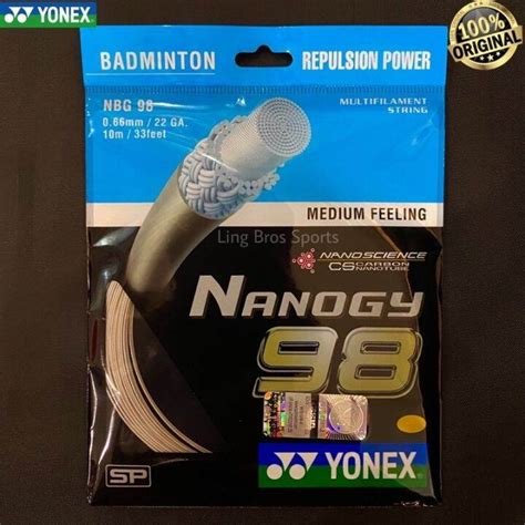 2022 Yonex Nanogy 98 String 100 Original From Yonex Sunrise Lazada