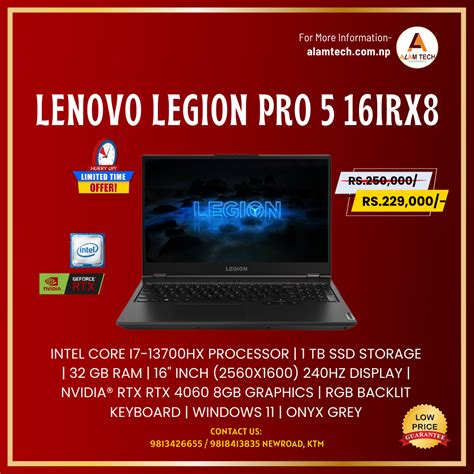 Lenovo Legion Pro 5 16irx8 Intel Core I7 13700hx Processor 1 Tb Ssd