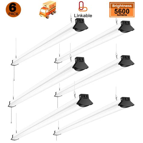 Linkable 48" LED Shop Lights 50W LED Garage Light Ceiling Fixture ...