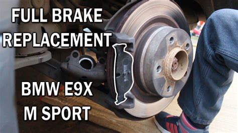 Full Brake Pad Replacement Sensors Bmw E90 Youtube