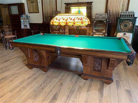 Antique Brunswick Pool Tables Models Identification Value