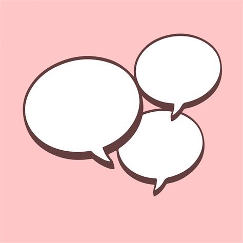 Premium Vector Speech Bubble Chatting Symbol Vector Illustration