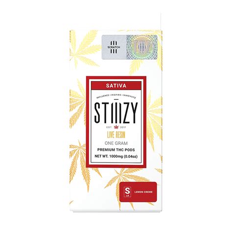 Stiiizy Lemon Creme Live Resin Pod 1g Leafly