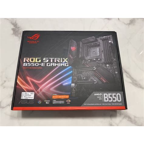 全新 Asus華碩 Rog Strix B550 E Gaming Atxam4腳位主機板 B550e 蝦皮購物