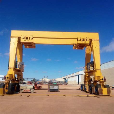 T Rtg Type Rail Mounted Double Girder Goliath Gantry Crane Double