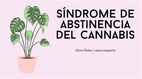 Síndrome de abstinencia del cannabis YouTube