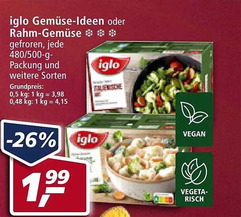 Iglo Gem Se Ideen Oder Rahm Gem Se Angebot Bei Real