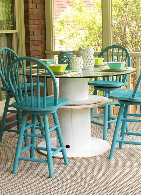 diy wire spool table savvy apron