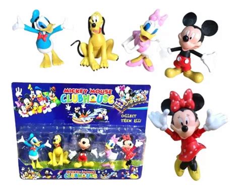 Kit 5 Bonecos Turma Do Mickey Mouse Minnie Donald Margarida MercadoLivre