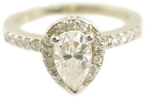 Pear Cut Diamond Halo Engagement Ring : 41002 : Arden Jewelers