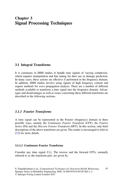 PDF Signal Processing Techniques