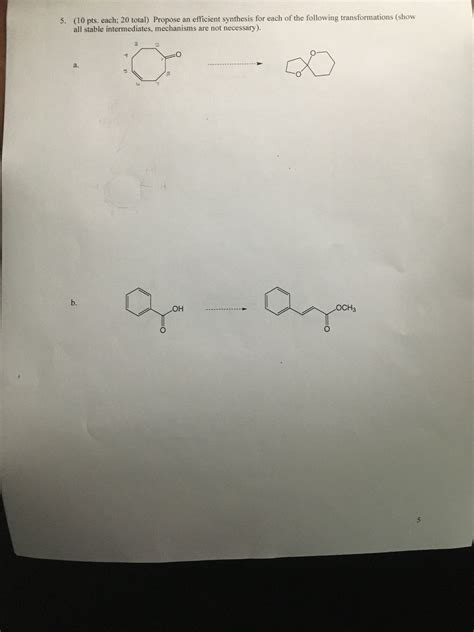 Solved 5 Propose An Efficient Synthesis For Each Of The Following