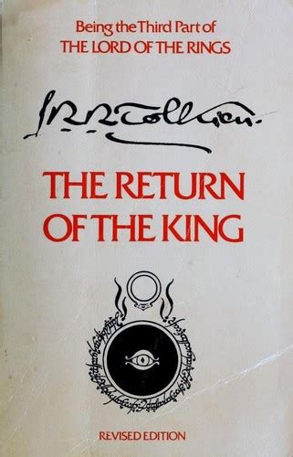 The Return Of The King By J R R Tolkien Open Library