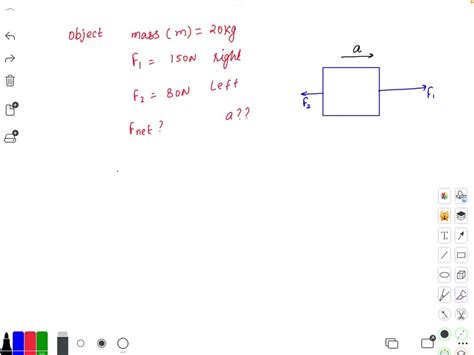 Solved A Kg Object Is Pushed With A Force Of N To The Right And