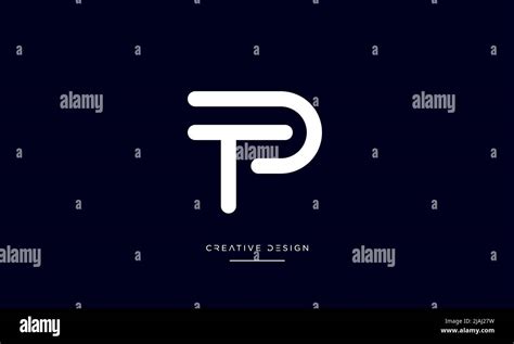 Letras Del Alfabeto PT TP P O T Monograma Con El Logotipo Del Icono