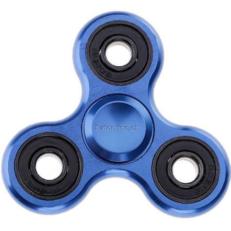 Fidget Spinner Hand Spinner Blau Metallic Satonline