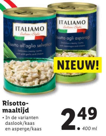 Italiamo Risotto Folder Aanbieding Bij Lidl Details